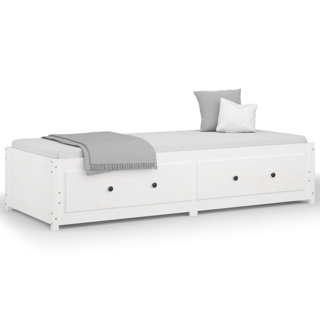 Day Bed without Mattress White 80x200 cm Solid Wood Pine