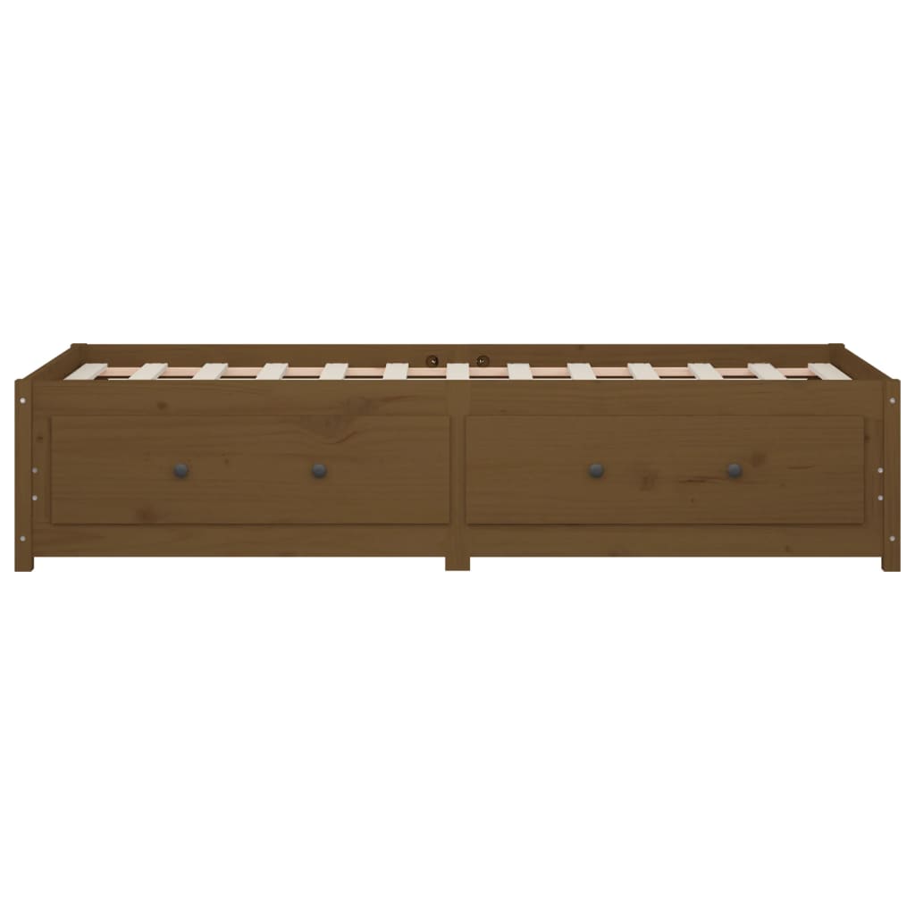 Day Bed without Mattress Honey Brown 80x200 cm Solid Wood Pine