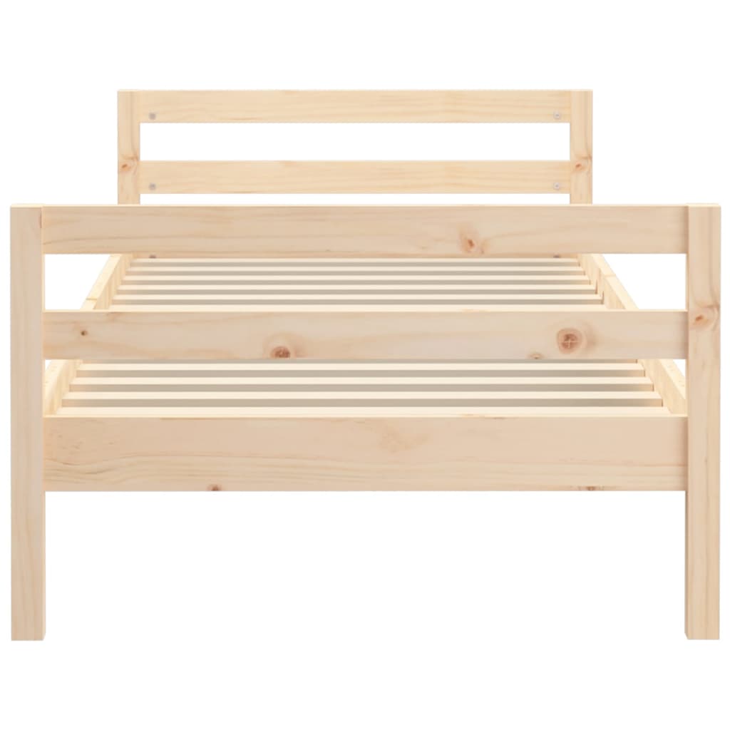 Bed Frame without Mattress 80x200 cm Solid Wood Pine