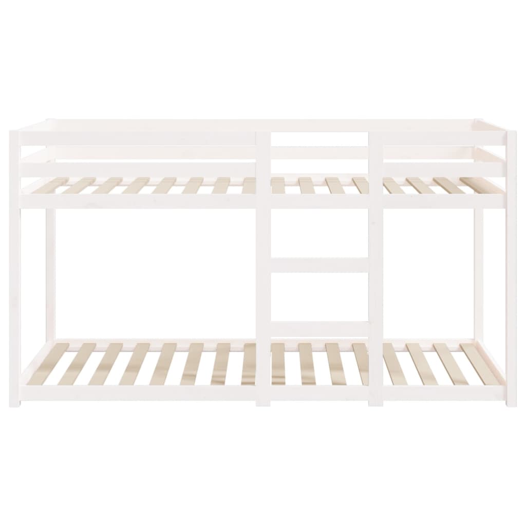 Bunk Bed without Mattress White 80x200 cm Solid Wood Pine
