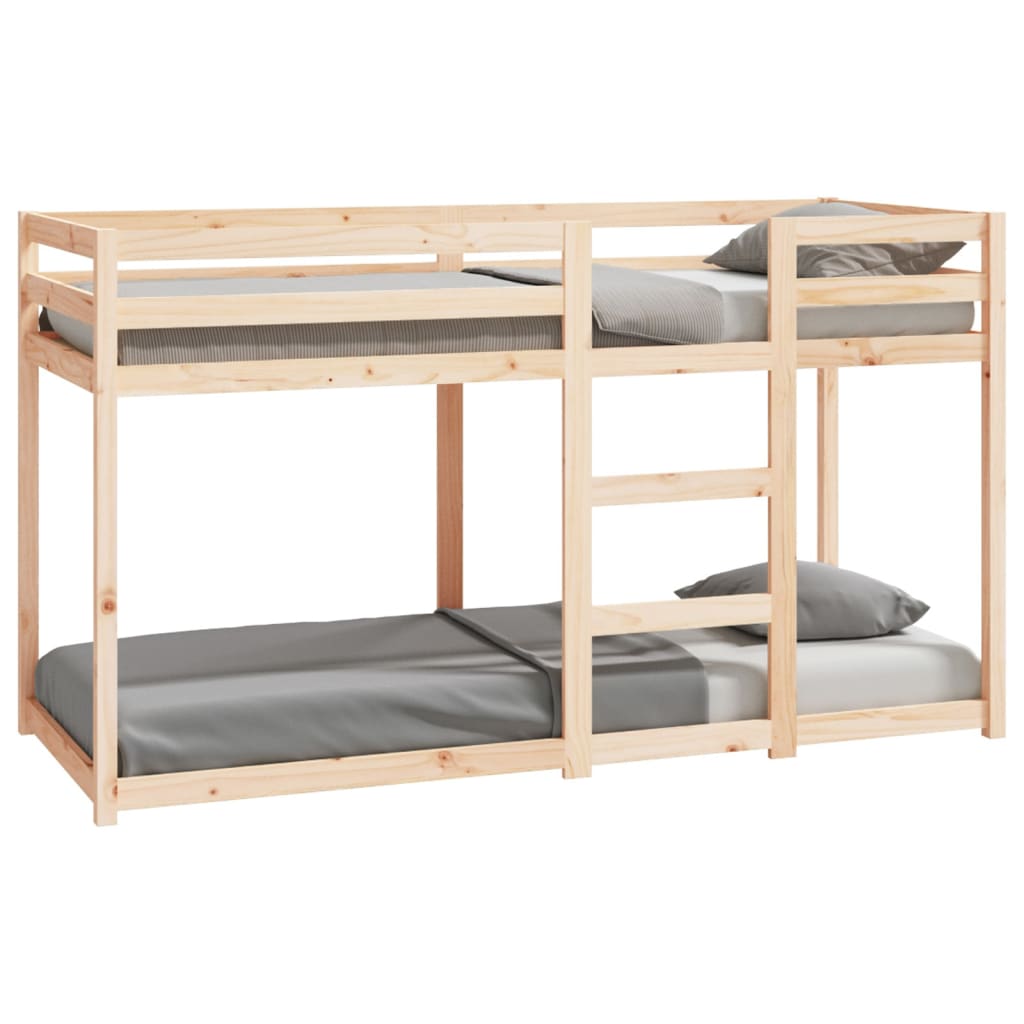 Bunk Bed without Mattress 75x190 cm Small Single Solid Wood Pine