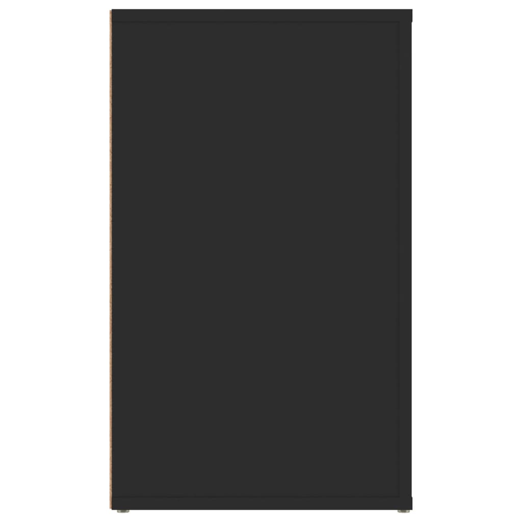 Bedside Cabinet Black 50x36x60 cm Engineered Wood