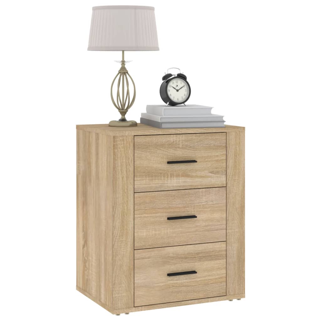 Bedside Cabinet Sonoma Oak 50x36x60 cm Engineered Wood