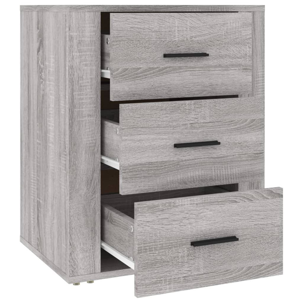 Bedside Cabinet Grey Sonoma 50x36x60 cm Engineered Wood