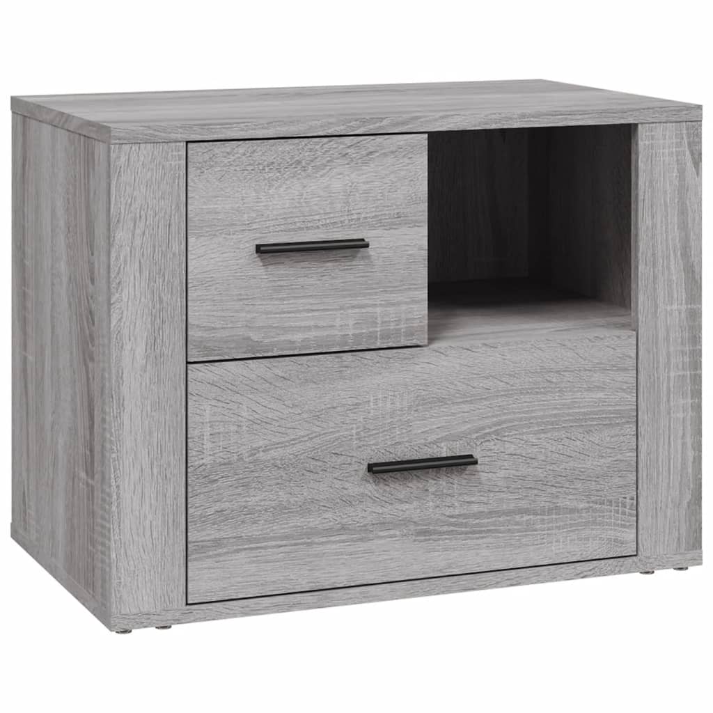 Bedside Cabinet Grey Sonoma 60x36x45 cm Engineered Wood