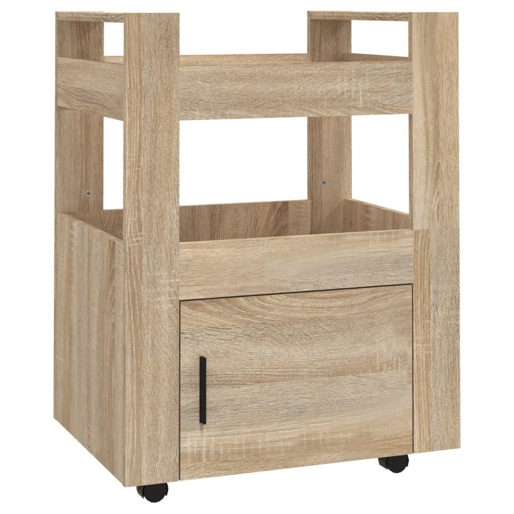 Kitchen Trolley Sonoma Oak 60x45x80 cm Engineered Wood