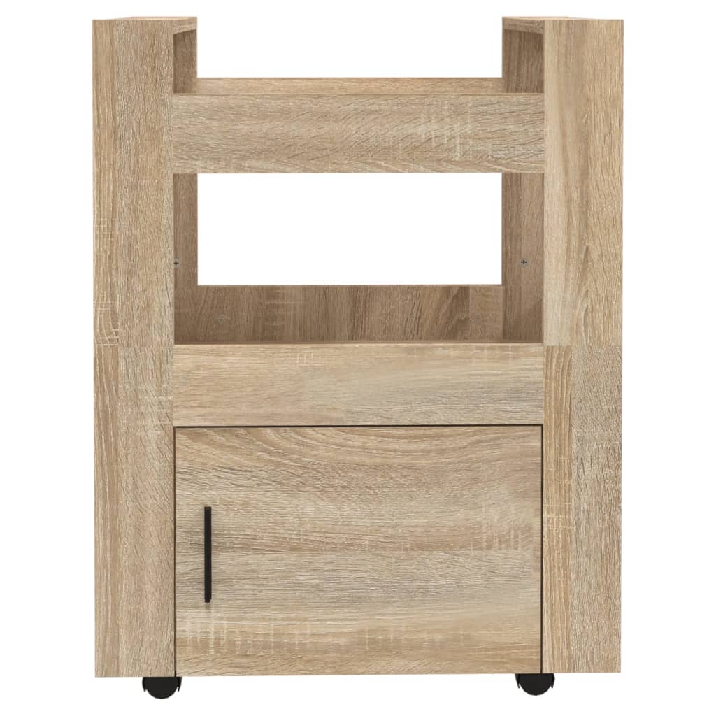 Kitchen Trolley Sonoma Oak 60x45x80 cm Engineered Wood