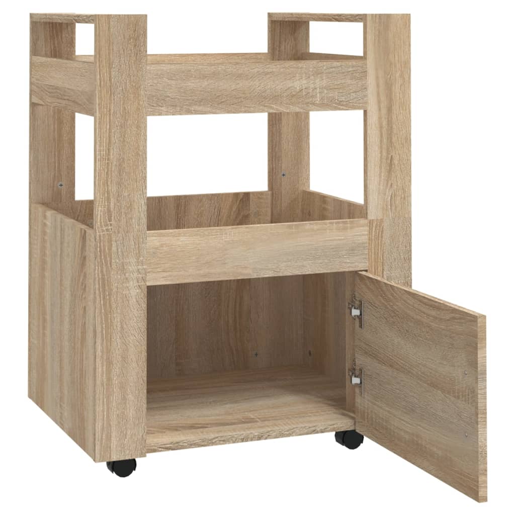 Kitchen Trolley Sonoma Oak 60x45x80 cm Engineered Wood