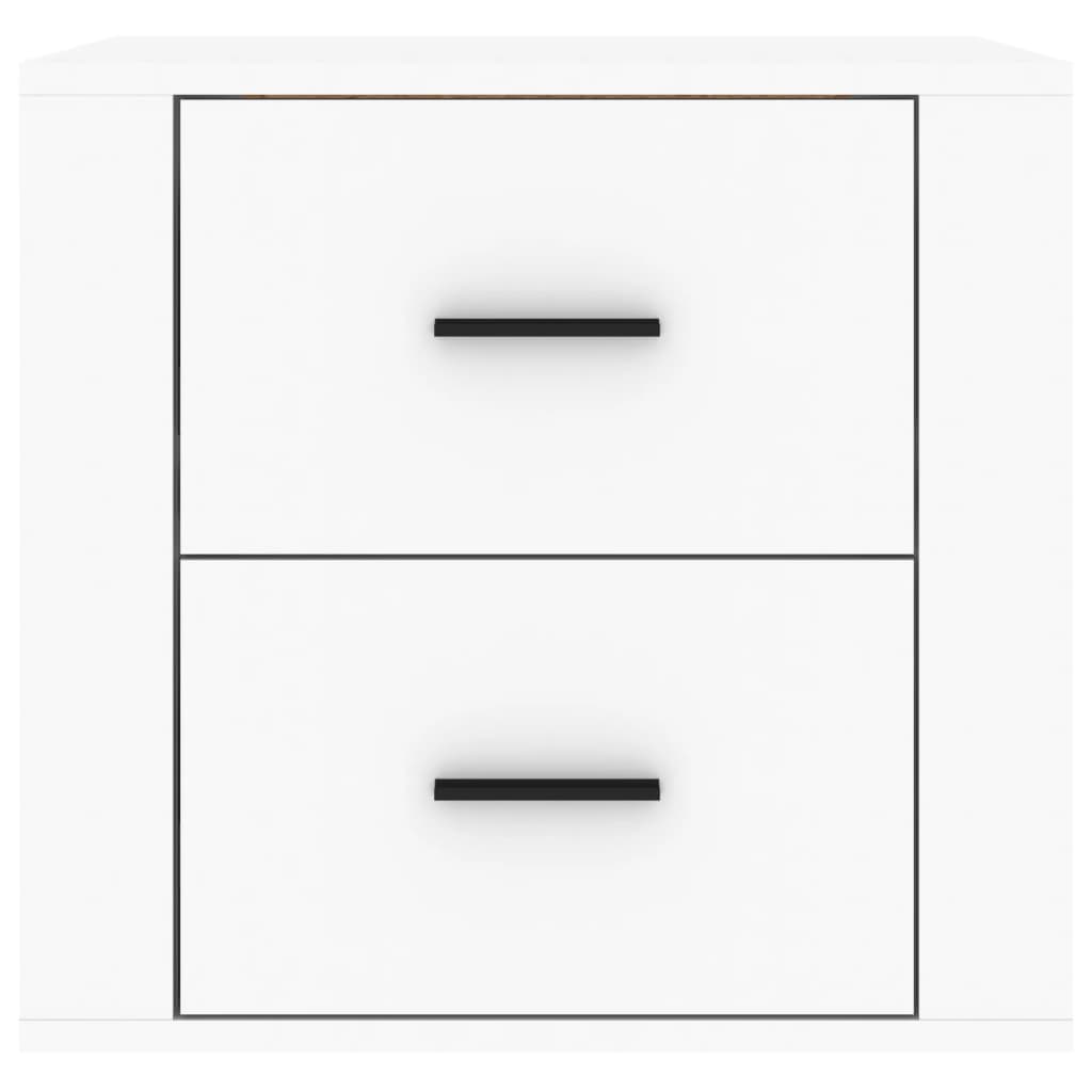 Wall-mounted Bedside Cabinet White 50x36x47 cm