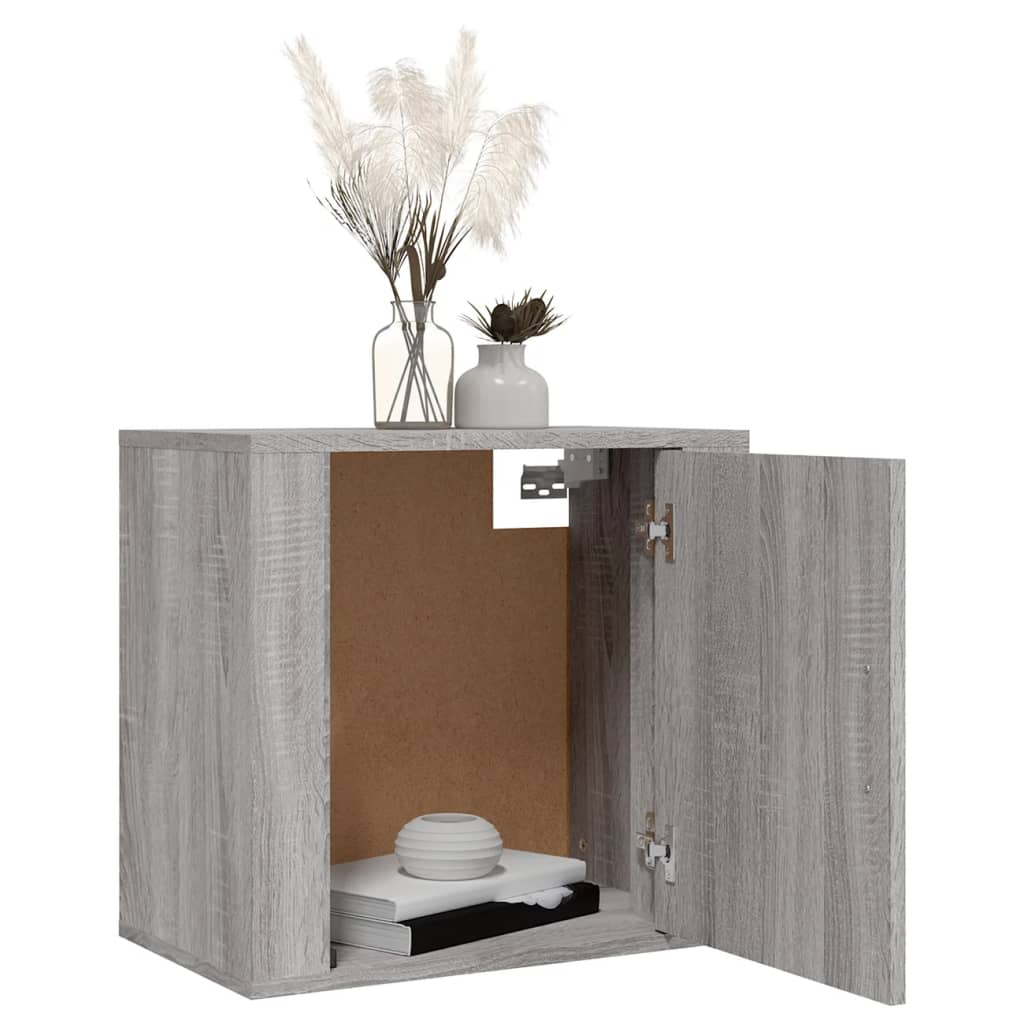 Wall-mounted Bedside Cabinet Grey Sonoma 50x30x47 cm