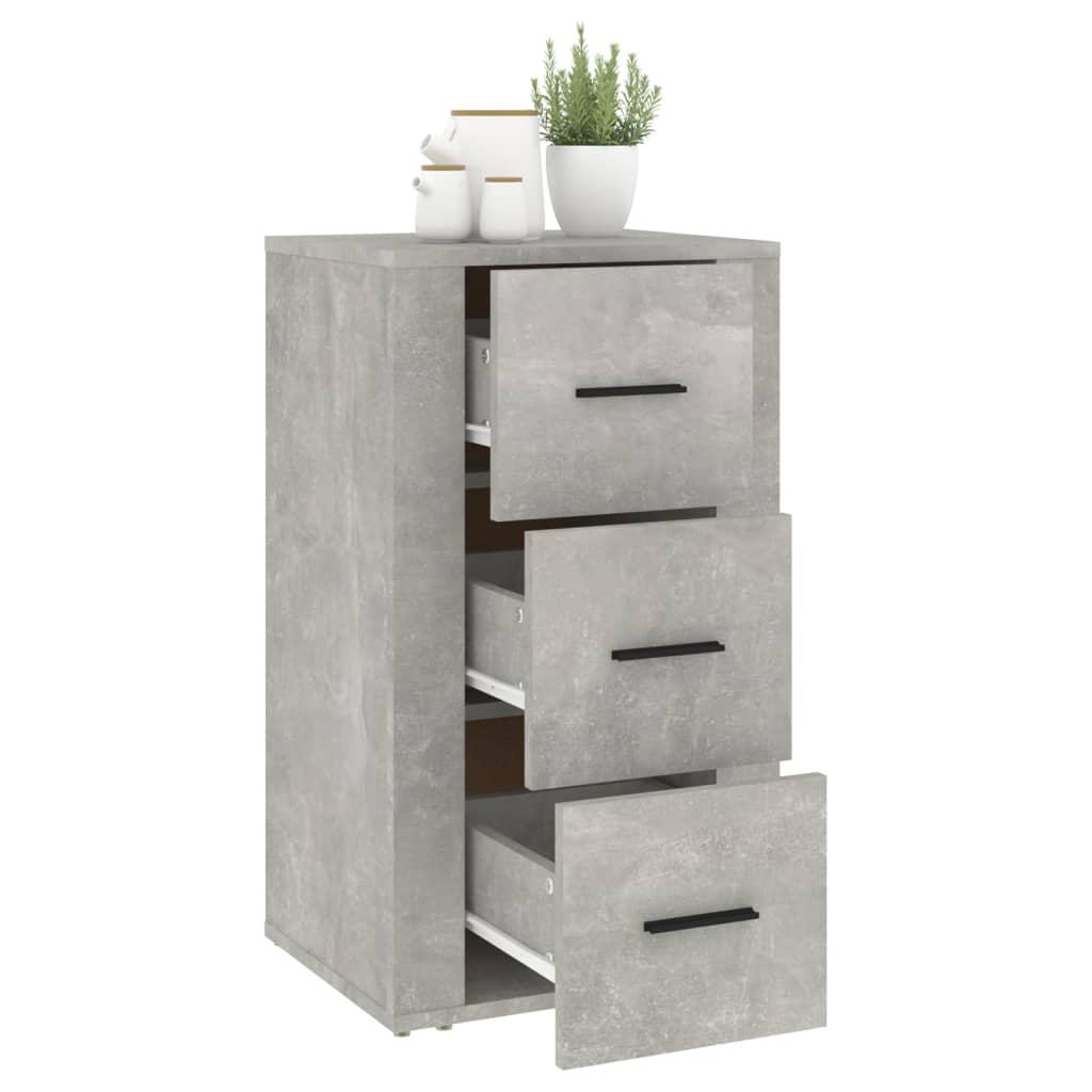 Sideboard Concrete Grey 40x33x70 cm Engineered Wood