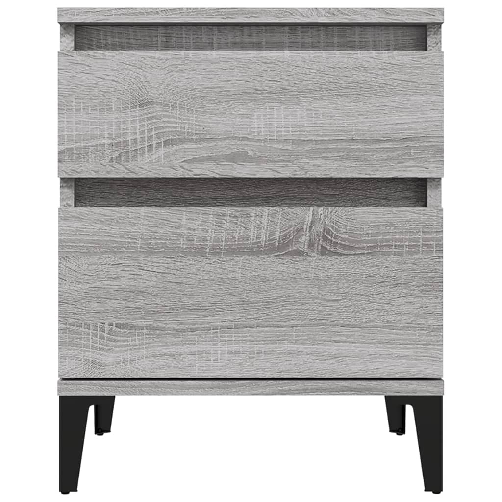 Bedside Cabinets 2 pcs Grey Sonoma 40x35x50 cm