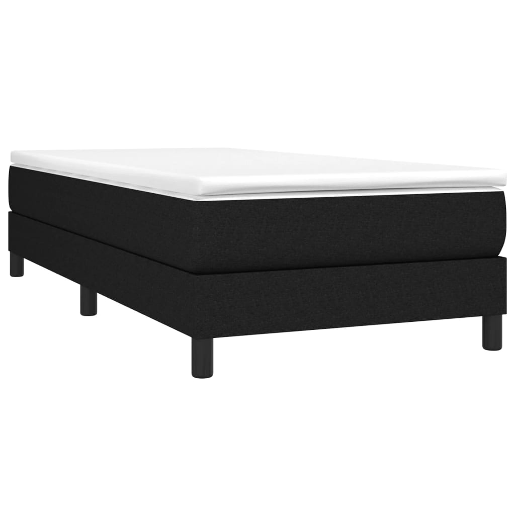 Box Spring Bed Frame Black Single Fabric (UK/IE/FI/NO only)