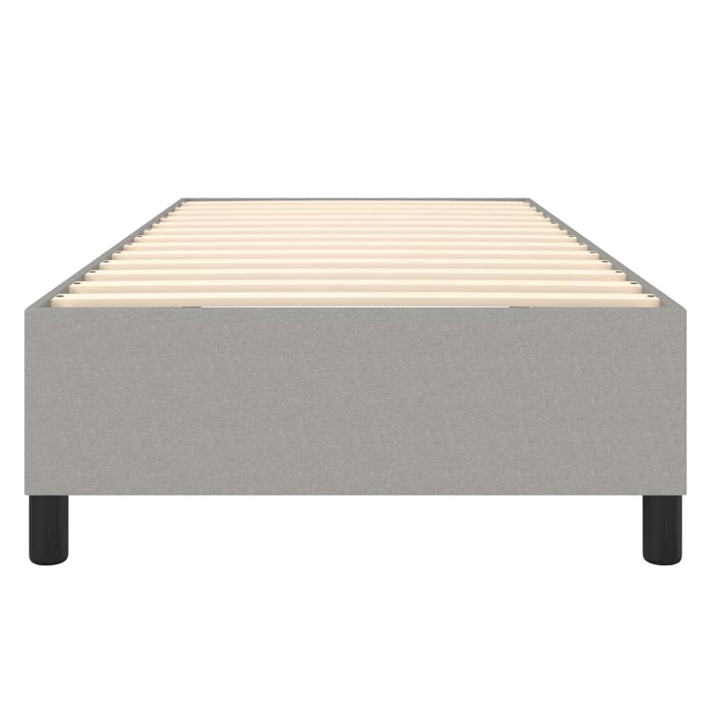 Box Spring Bed Frame Light Grey Single Fabric (UK/IE/FI/NO only)