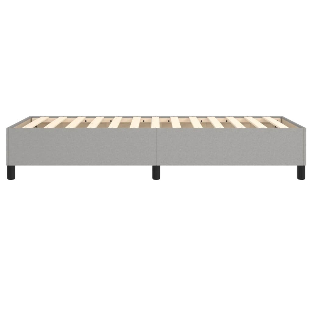 Box Spring Bed Frame Light Grey Single Fabric (UK/IE/FI/NO only)