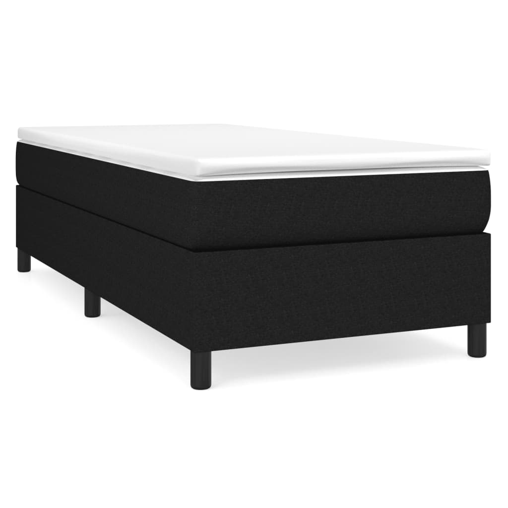 Box Spring Bed Frame Black Single Fabric (UK/IE/FI/NO only)
