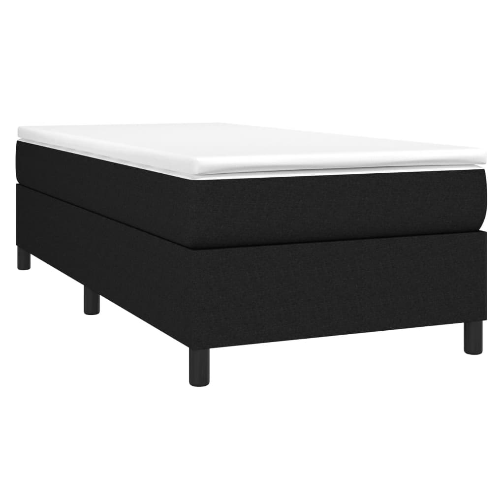 Box Spring Bed Frame Black Single Fabric (UK/IE/FI/NO only)