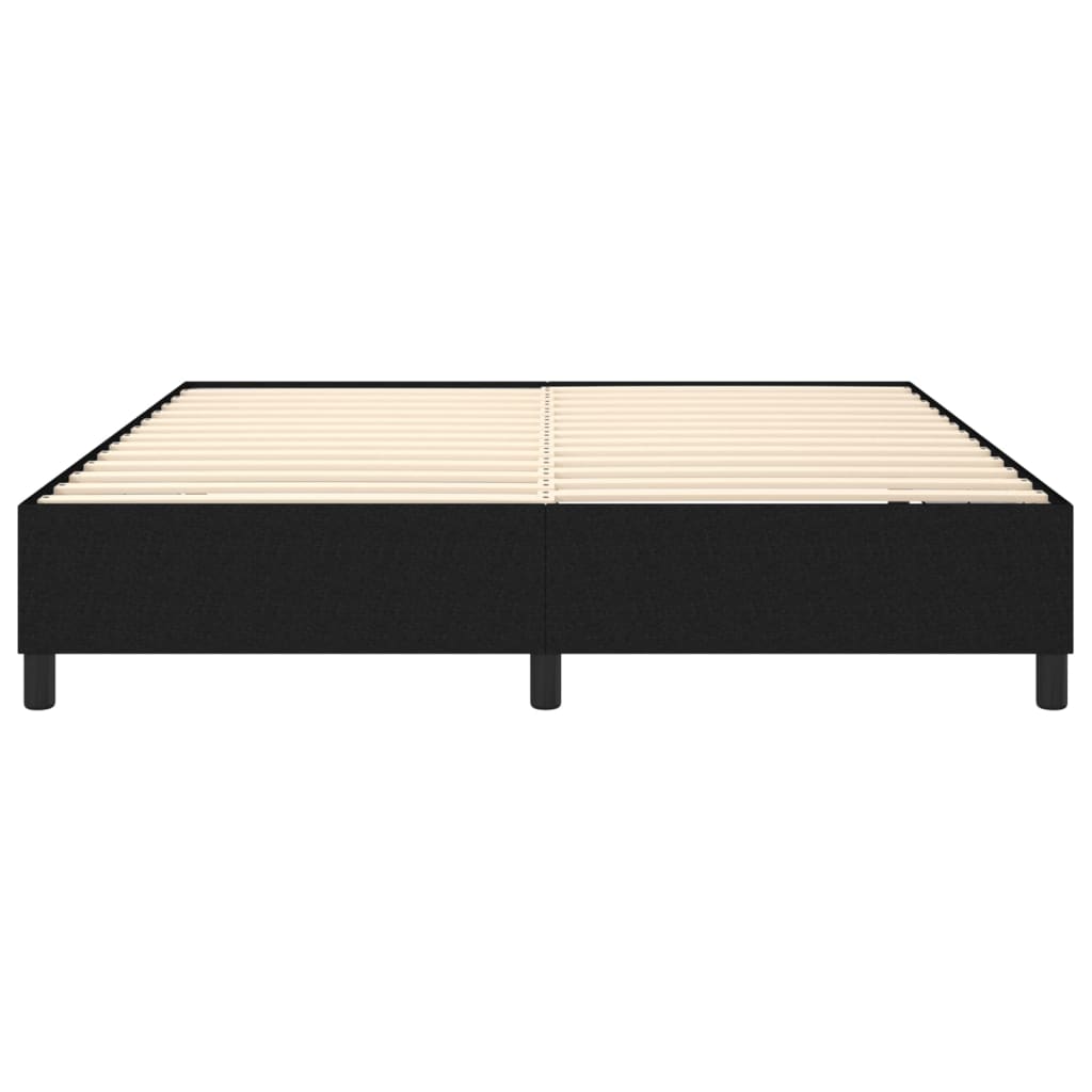 Box Spring Bed Frame Black Super King Fabric (UK/IE/FI/NO only)