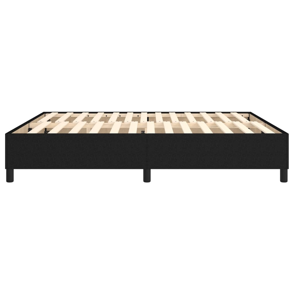 Box Spring Bed Frame Black Super King Fabric (UK/IE/FI/NO only)
