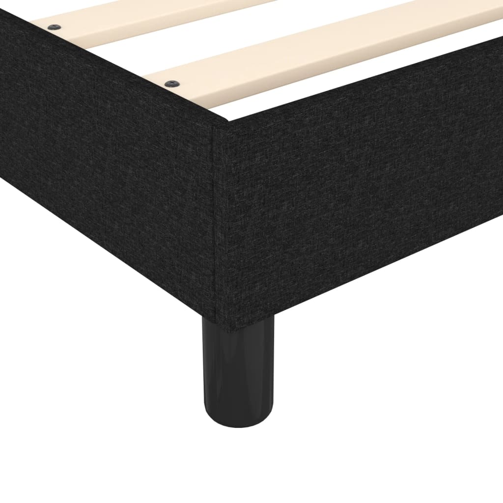 Box Spring Bed Frame Black Super King Fabric (UK/IE/FI/NO only)