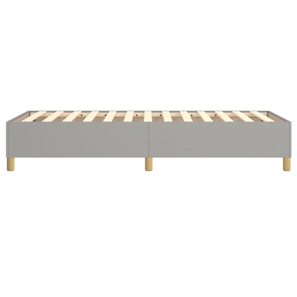 Box Spring Bed Frame Light Grey Single Fabric (UK/IE/FI/NO only)