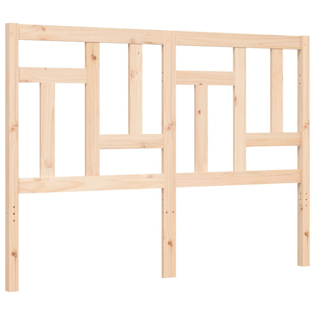 Bed Frame without Mattress Double Solid Wood