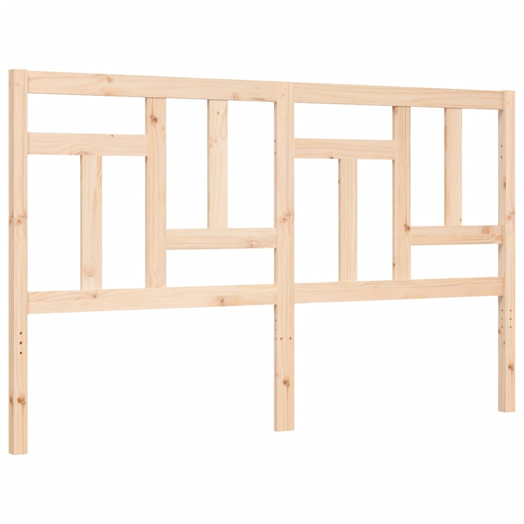 Bed Frame without Mattress 160x200 cm Solid Wood
