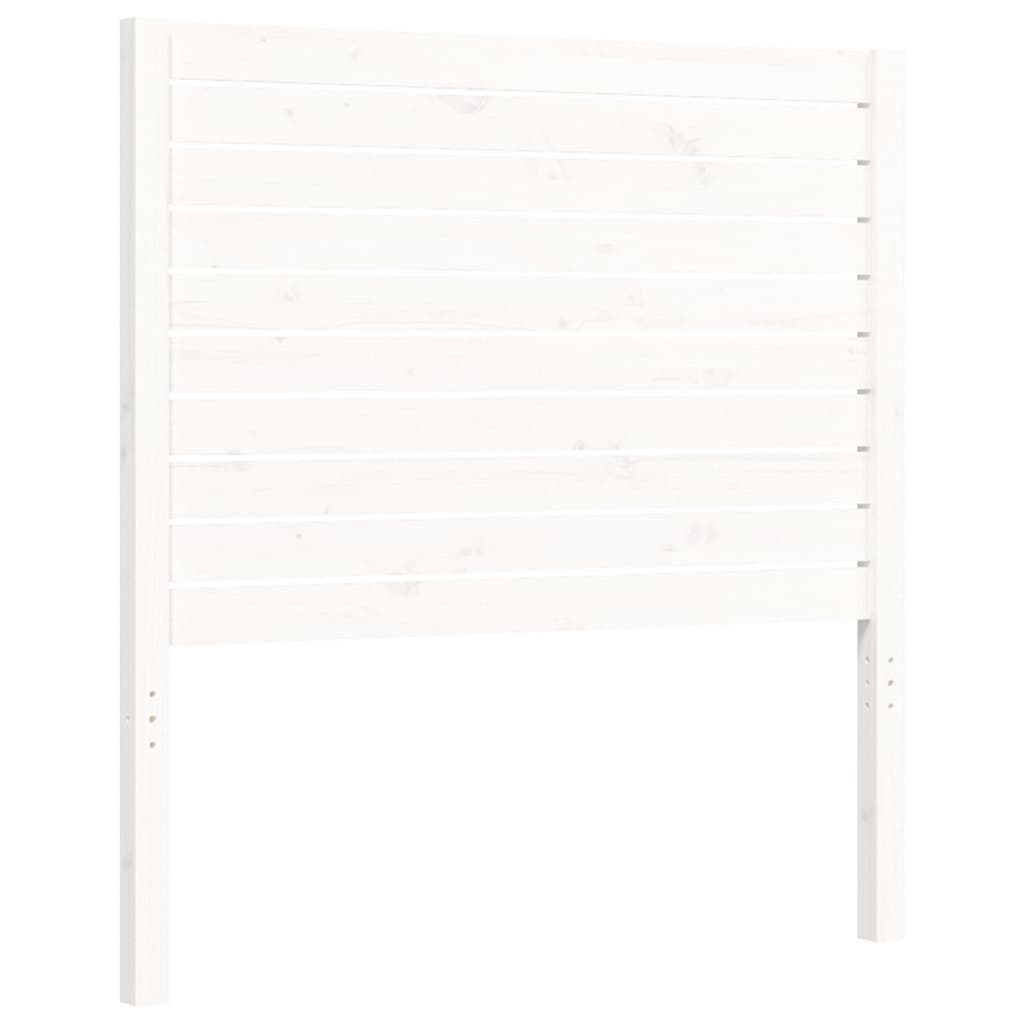 Bed Frame without Mattress White Small Single Solid Wood