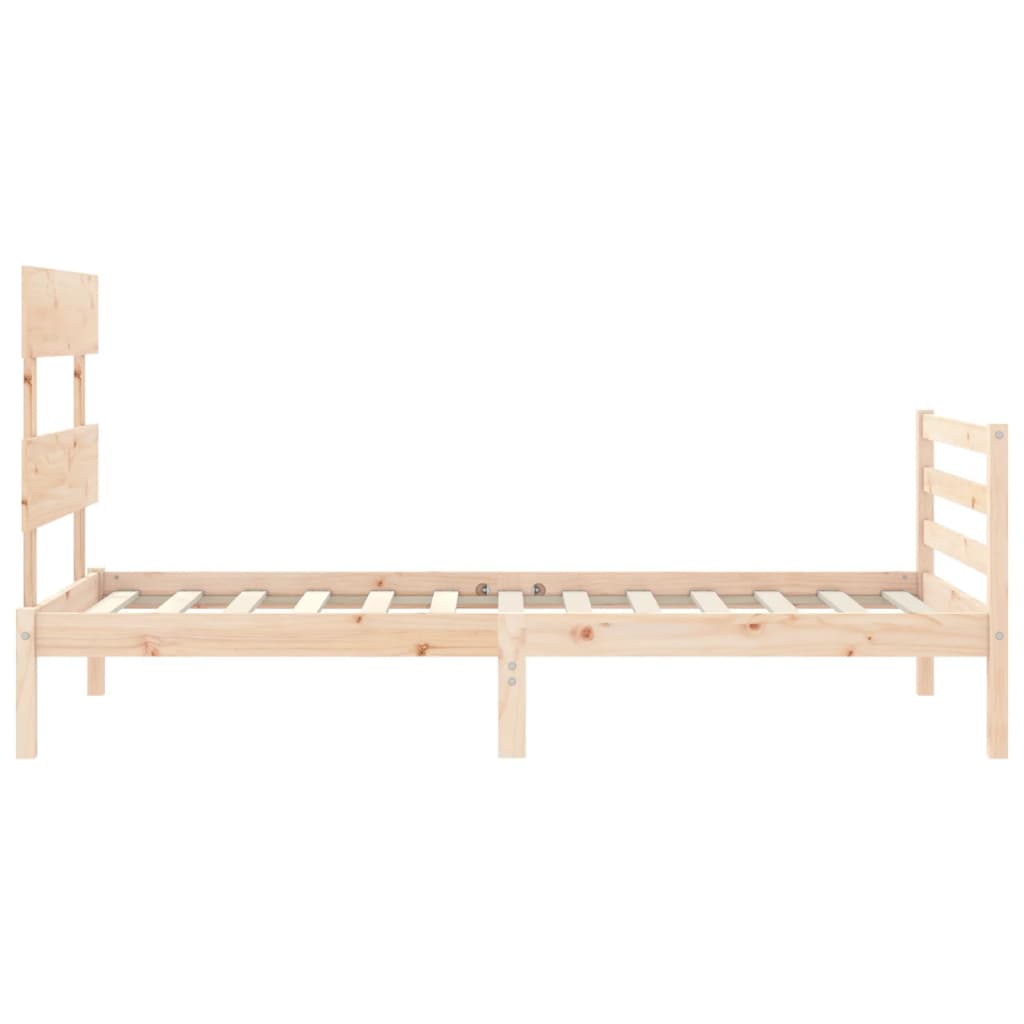 Bed Frame without Mattress Small Single Solid Wood