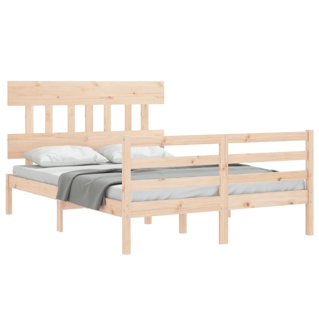 Bed Frame without Mattress 120x200 cm Solid Wood