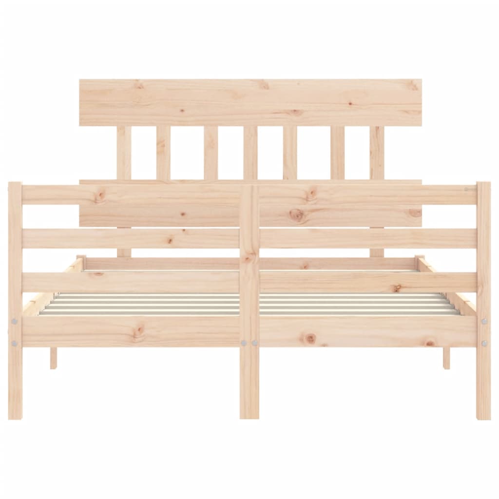 Bed Frame without Mattress 120x200 cm Solid Wood