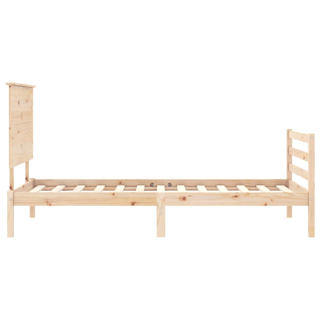 Bed Frame without Mattress Small Single Solid Wood