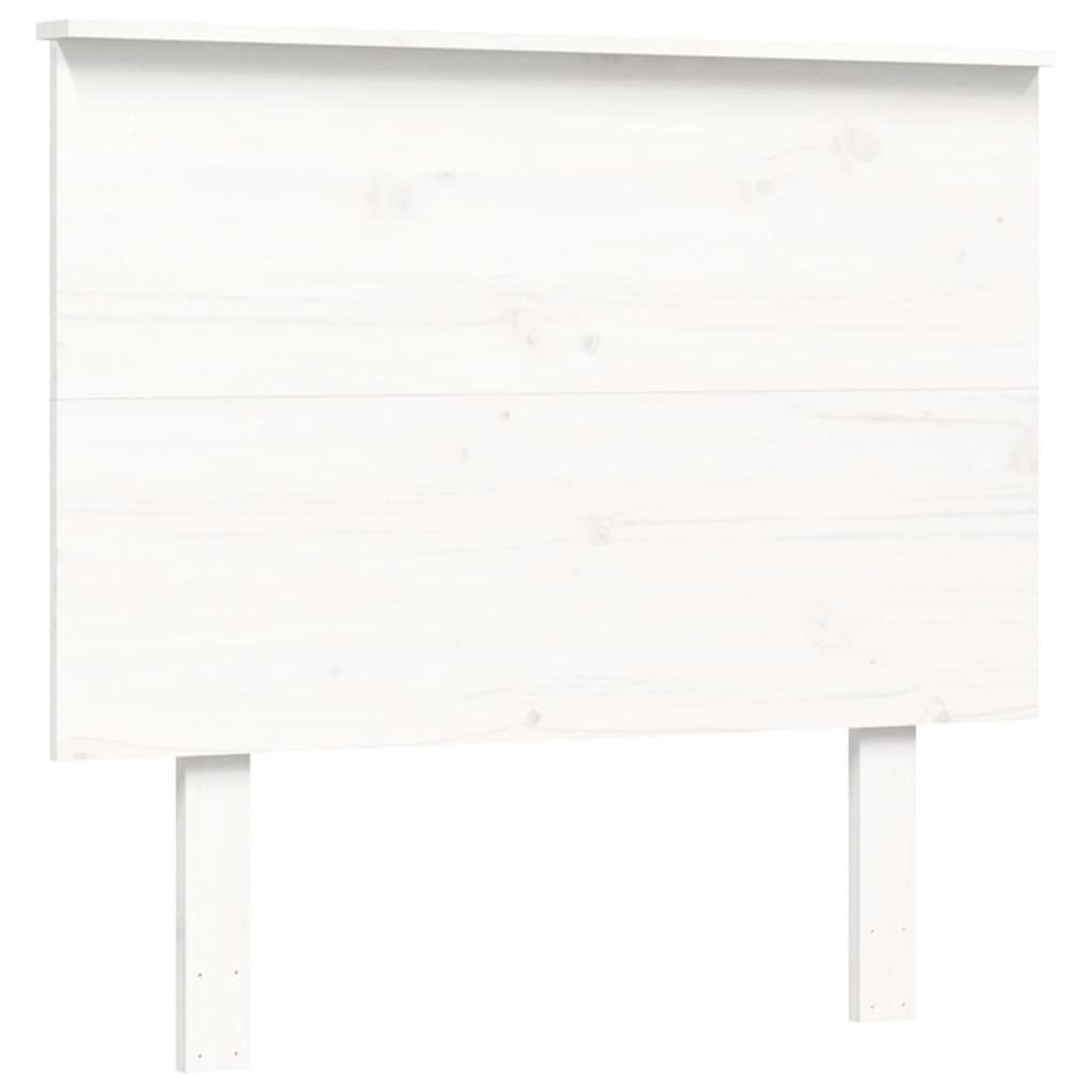 Bed Frame without Mattress White 100x200 cm Solid Wood