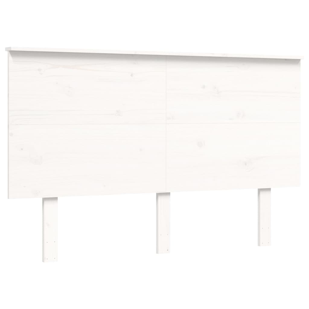 Bed Frame without Mattress White 120x200 cm Solid Wood