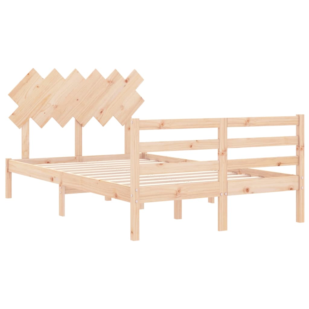Bed Frame without Mattress Small Double Solid Wood