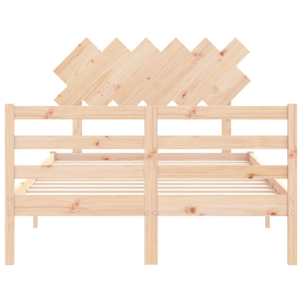 Bed Frame without Mattress Small Double Solid Wood