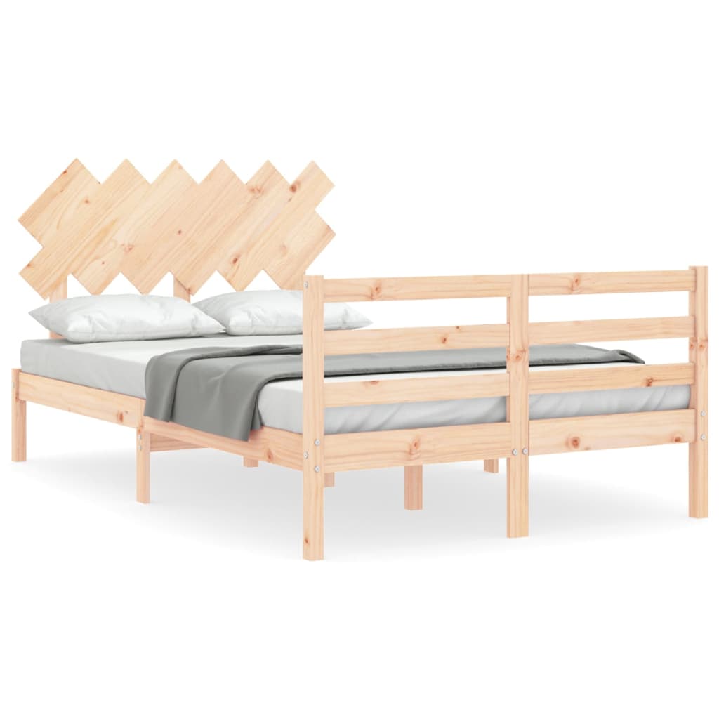 Bed Frame without Mattress 120x200 cm Solid Wood