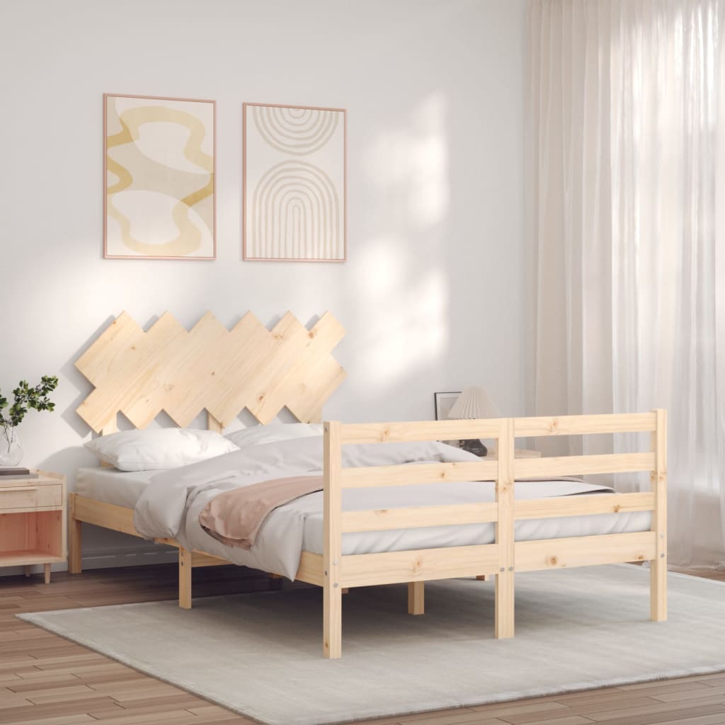 Bed Frame without Mattress 120x200 cm Solid Wood