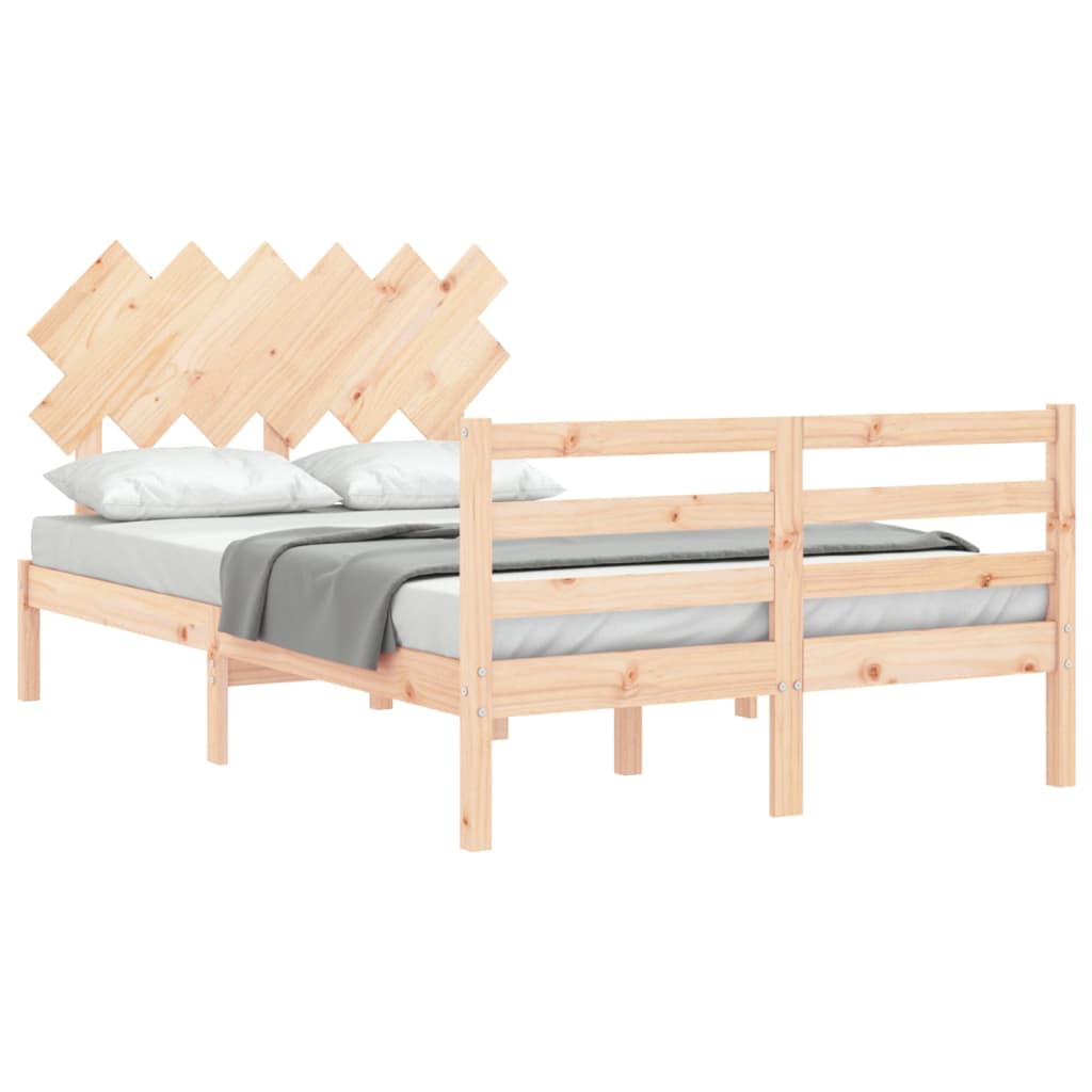 Bed Frame without Mattress 120x200 cm Solid Wood