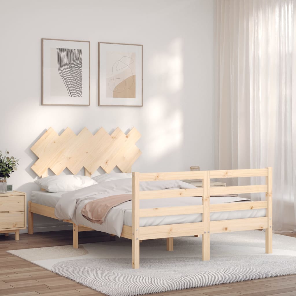 Bed Frame without Mattress 120x200 cm Solid Wood