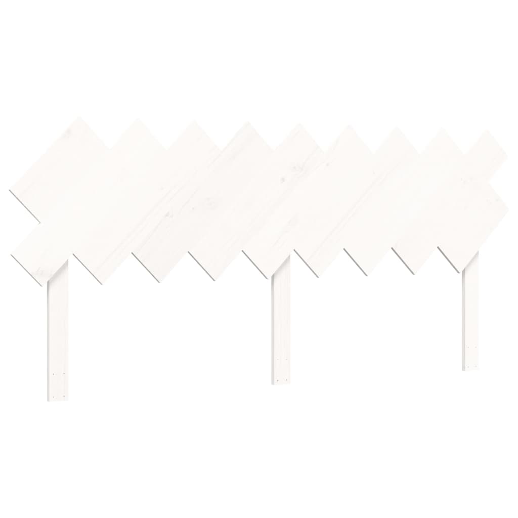 Bed Frame without Mattress White Super King Size Solid Wood