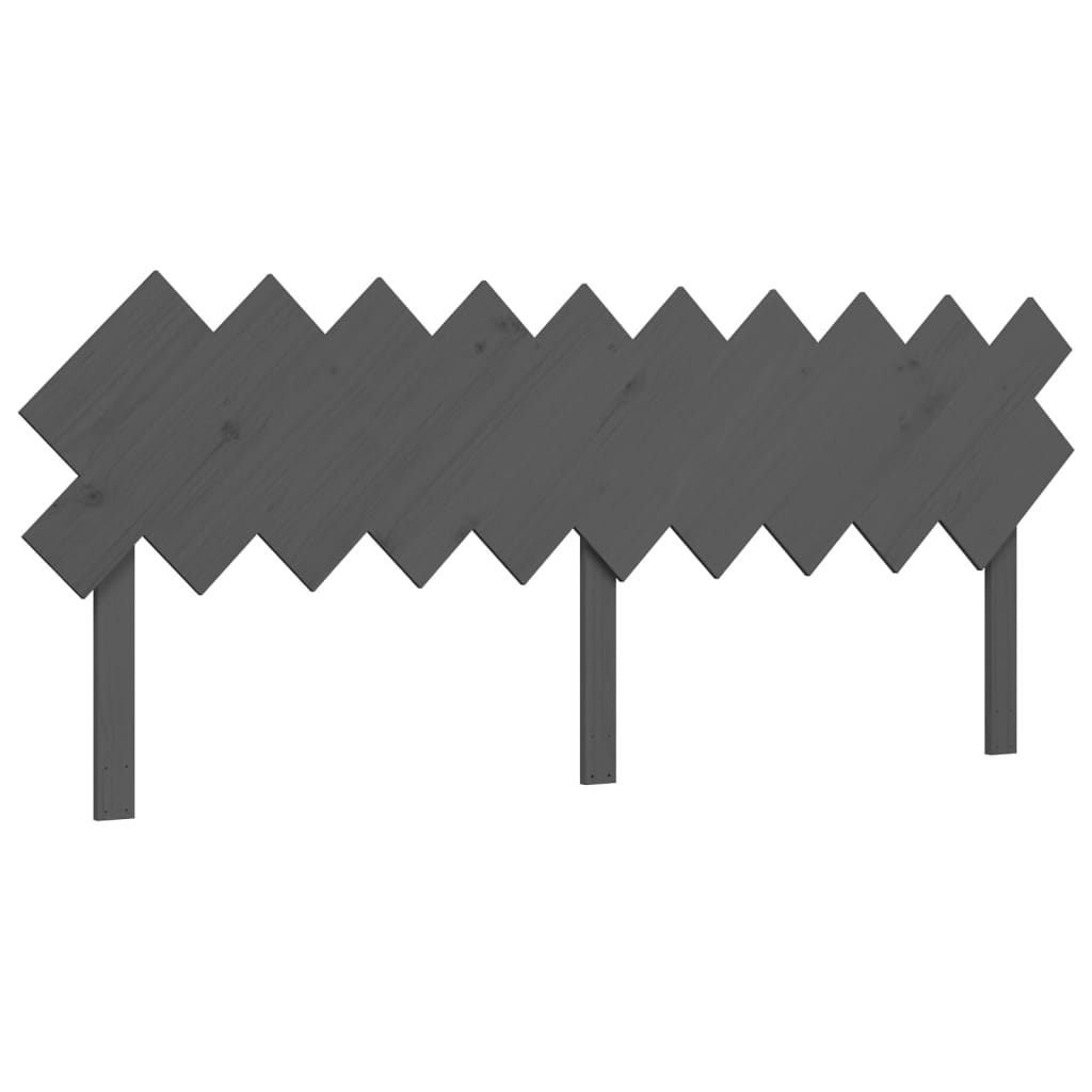 Bed Frame without Mattress Grey 200x200 cm Solid Wood