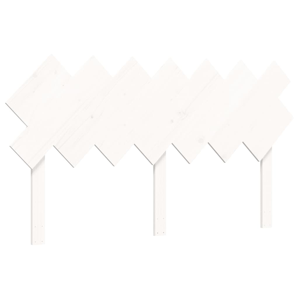 Senior Bed without Mattress White King Size Solid Wood