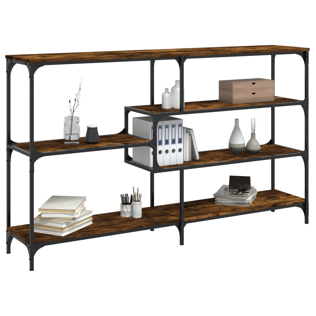 Console Table Smoked Oak 160x32x95 cm Engineered Wood