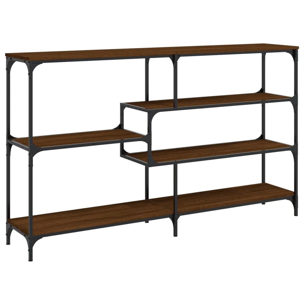 Console Table Brown Oak 160x32x95 cm Engineered Wood