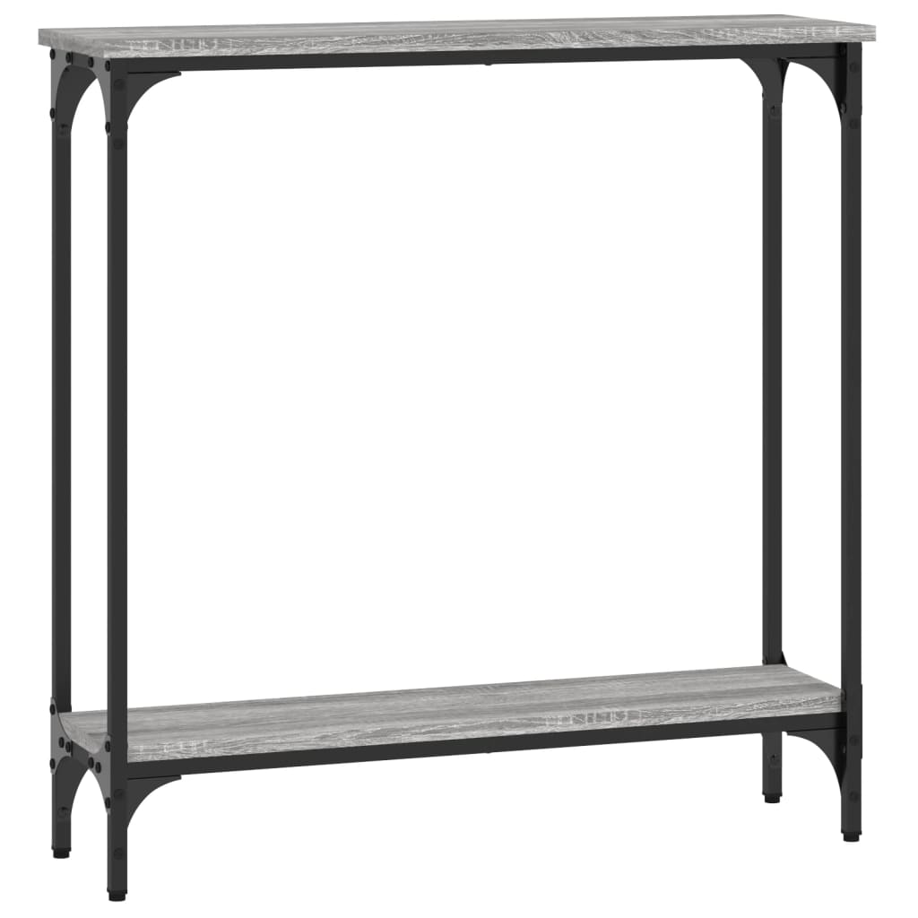 Console Table Grey Sonoma 75x22.5x75 cm Engineered Wood