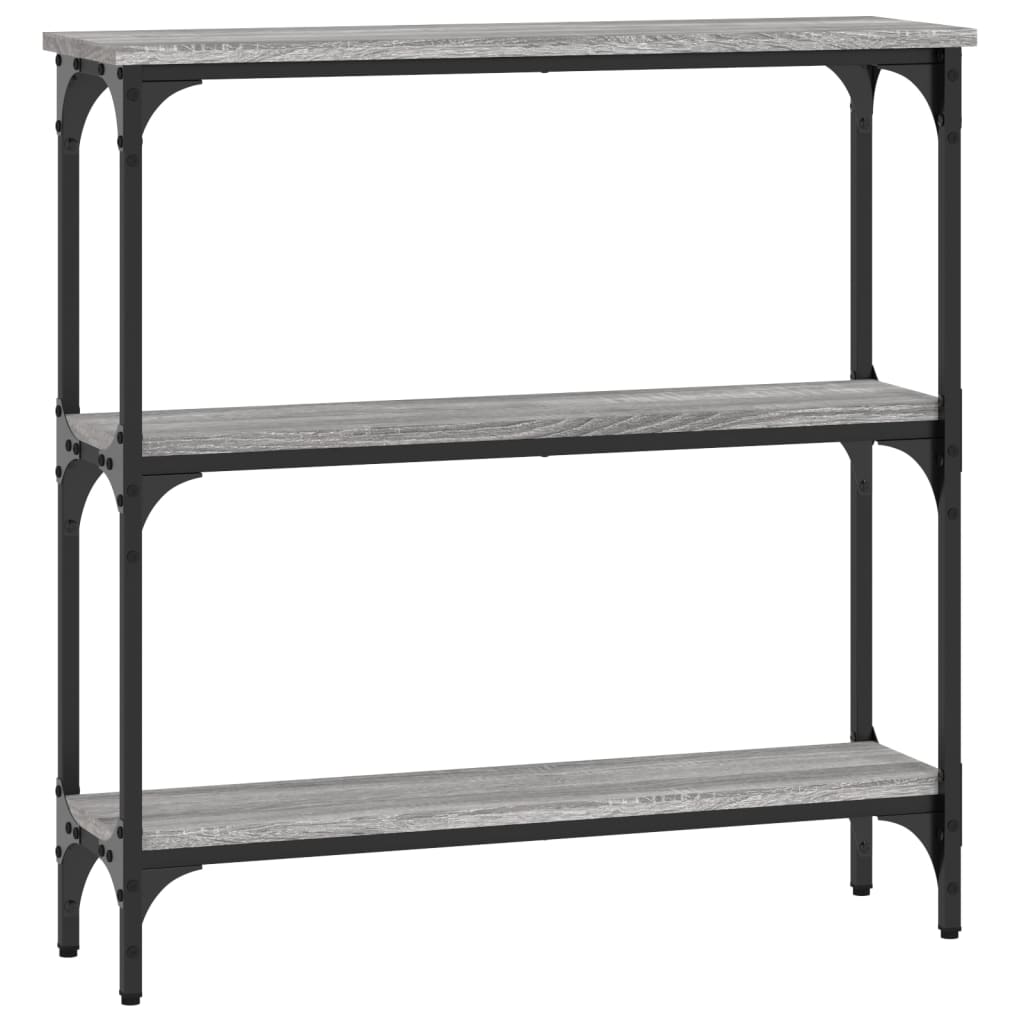 Console Table Grey Sonoma 75x22.5x75 cm Engineered Wood