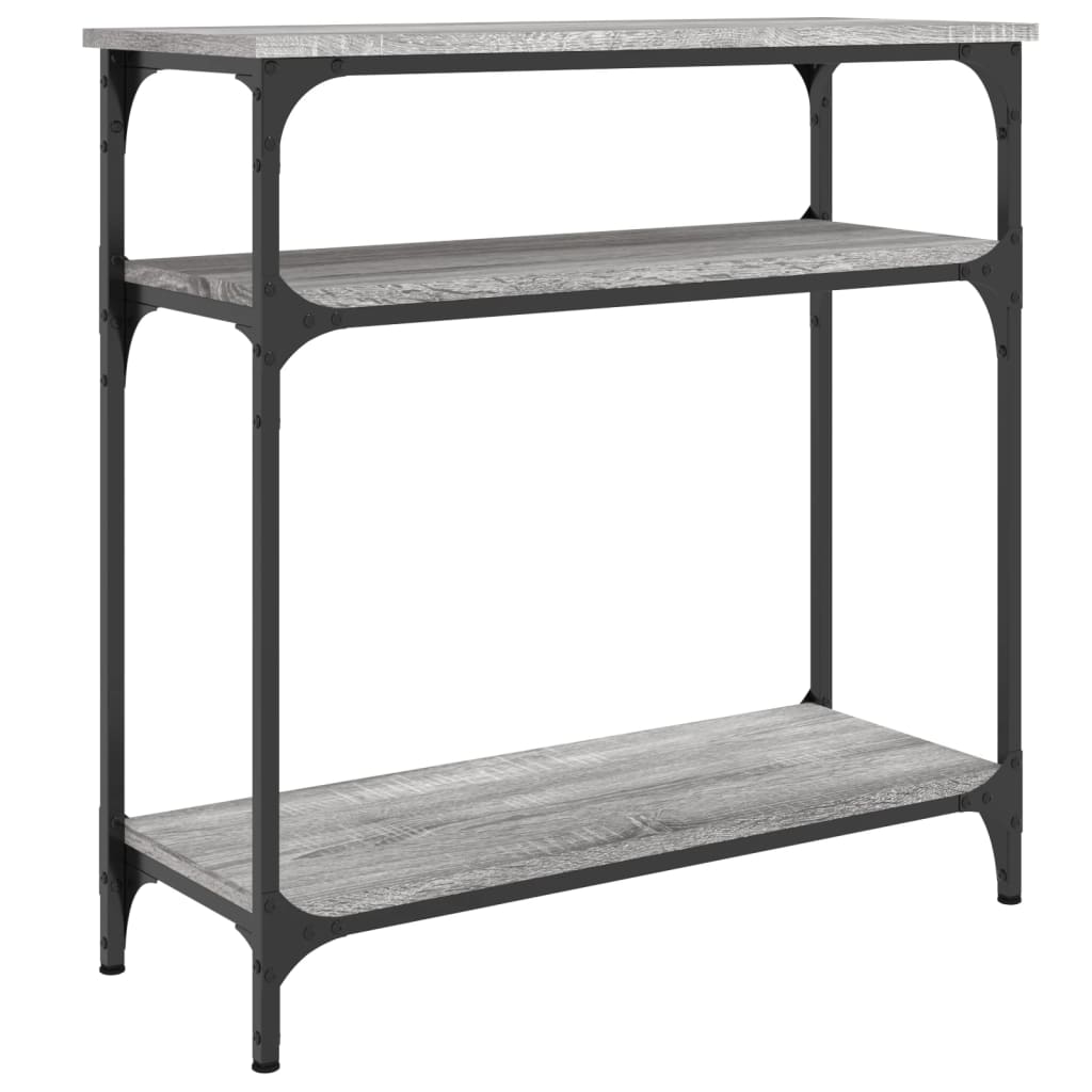 Console Table Grey Sonoma 75x29x75 cm Engineered Wood