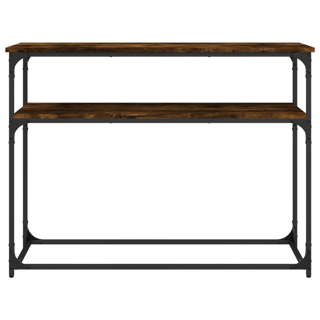 Console Table Smoked Oak 100x35.5x75 cm Engineered Wood