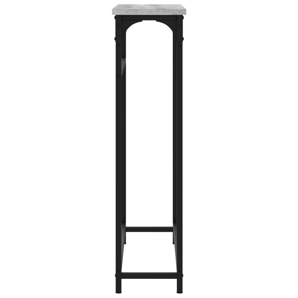 Console Table Grey Sonoma 75x19.5x75 cm Engineered Wood
